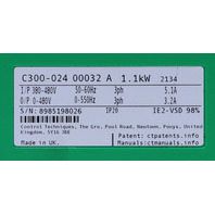 NIDEC LEROY SOMER COMMANDER C300 C300-024 00032 AC DRIVE