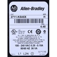 ALLEN BRADLEY 2711-K5A5X SER H PANELVIEW 550 *READ*