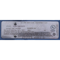 MICRO MOTION 2700R12BBUEZZZ FLOW TRANSMITTER