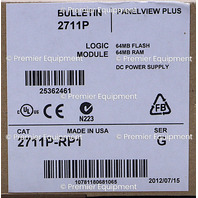 * ALLEN BRADLEY 2711P-RP1 SER G 64MB LOGIC MODULE PANELVIEW PLUS 6