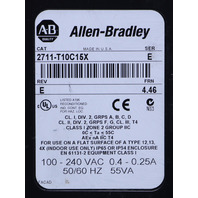 ALLEN BRADLEY 2711-T10C15X SERIES E OPERATOR INTERFACE PANEL *READ*