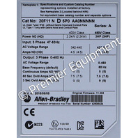 * SURPLUS ALLEN BRADLEY 20F11ND5P0AA0NNNNN POWERFLEX 753 AC DRIVE 2.2KW 3HP