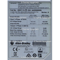 * ALLEN BRADLEY 20G11ND034AA0NNNNN POWERFLEX 755 AC DRIVE 2.2KW 3HP