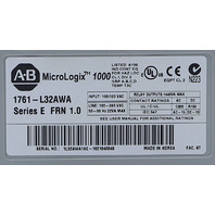 * ALLEN BRADLEY 1761-L32AWA SER E MICROLOGIX 1000 CONTROLLER *READ*