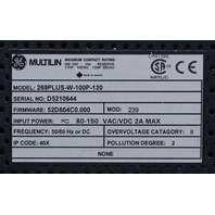 GE MULTILIN 269PLUS-W-100P-120 MOTOR MANAGEMENT RELAY