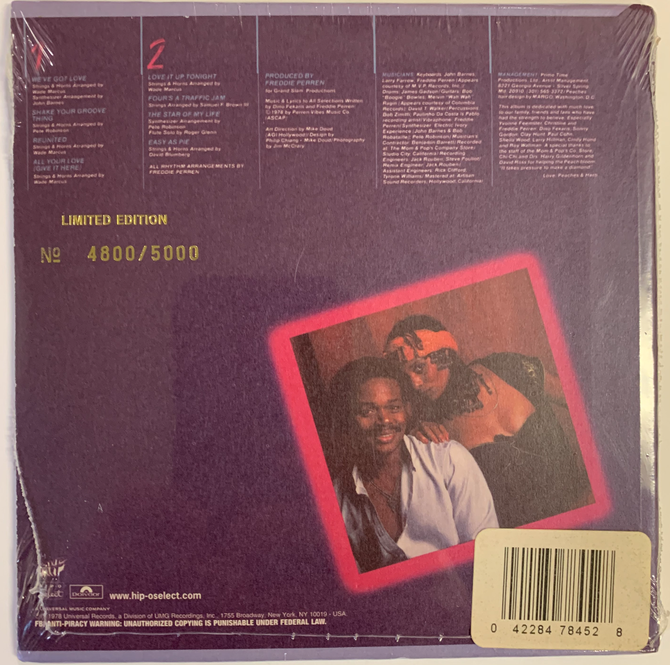 New Peaches & Herb 2 Hot! Limited Edition CD Sealed Numbered Indy Surplus Store