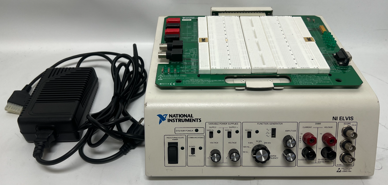 National Instruments NI ELVIS Platform w/ Prototyping Board, Power