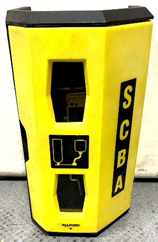 Allegro 4125 High-Viz Heavy Duty Single SCBA Wall Case, Yellow