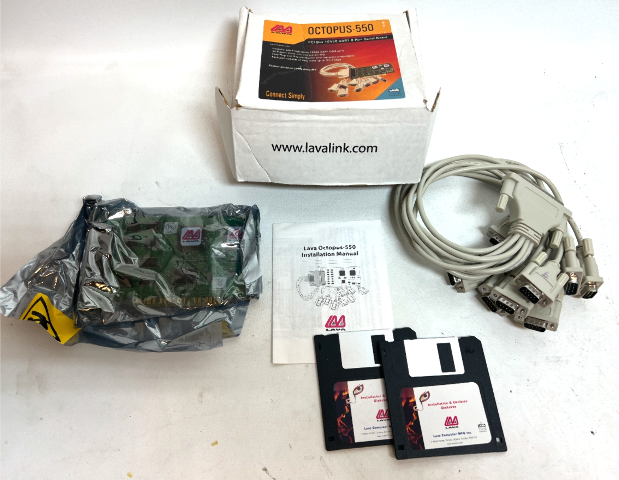 LAVA OCTOPUS-550 PCI BUS 8 PORT SERIAL BOARD