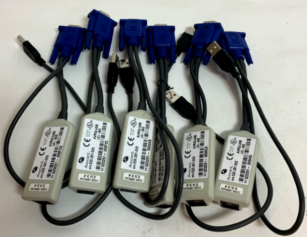 Lot of 6 Avocent KVM Cable AVRIQ-USB 520-291-005