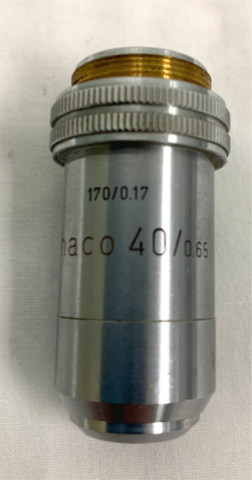 Leitz Wetzlar Phaco 40/0.65 170/0.17 Microscope Objective