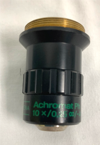 Aus JENA Achromat Ph 10x/0,25 Microscope Objective