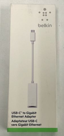 Belkin USB-C to Gigabit Ethernet Adaptor F2CU040DSWHTAPL