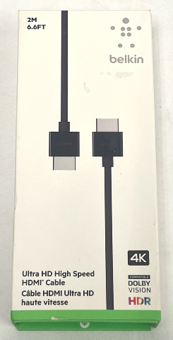 Belkin Ultra HD High Speed HDMI Cable For Apple TV 4K AV10175ds2M-BLK HLL52ZM/A