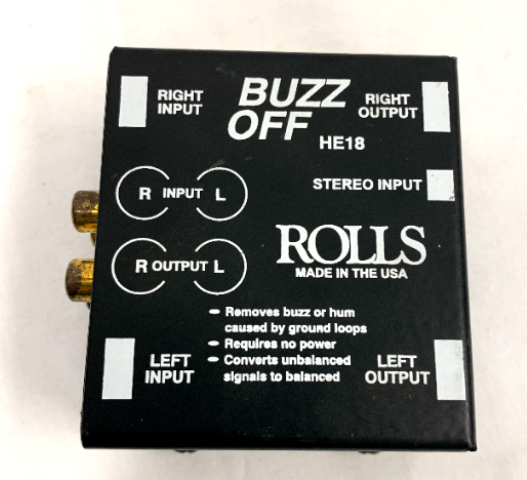Rolls HE18 Buzz Off two channel audio hum and buzz remover