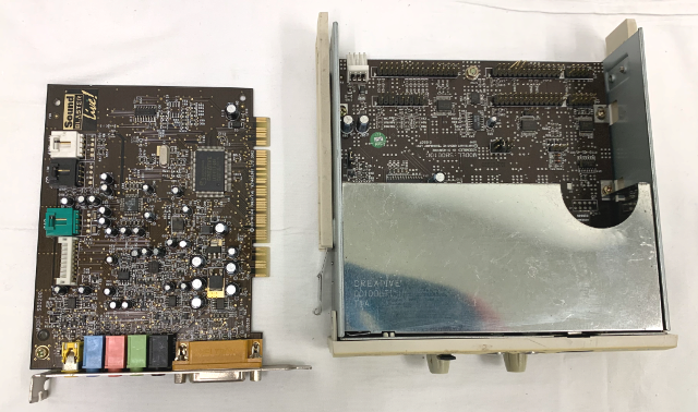 BUNDLE Creative Labs SOUND BLASTER LIVE DRIVE PANEL PCI CARD SB0010 SB0060