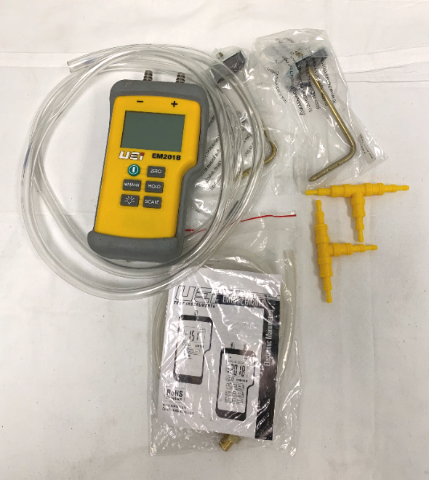 UEi EM201B Digital Manometer with Bag & Accessories