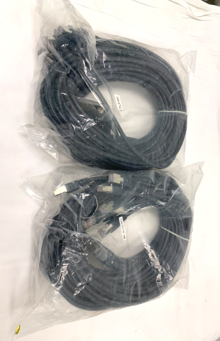 Lot of 2 CISCO 8 Lead 68 Pin to 8 Male RJ-45 Male Cable CAB-OCTAL-ASYNC 3 Meter