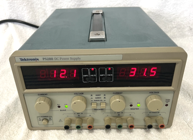 Tektronix PS280 Laboratory 0-30V, 2A, 5V Triple Output DC Power Supply
