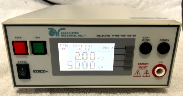 Associated Research HYPOT III - 3765 AC/DC HiPot Hypot Ground Continuity Tester