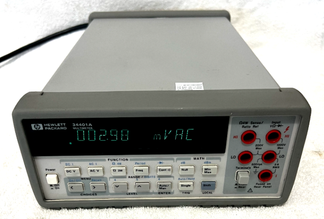 HP/AGILENT/KEYSIGHT 34401A 6.5 DIGIT DIGITAL MULTIMETER