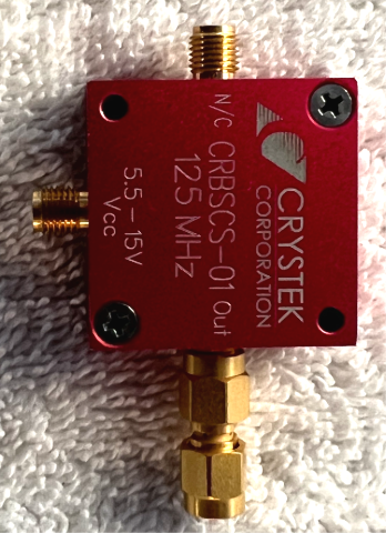 Crystek Oscillator CRBSCS-01 250 MHz RF Clock Source 5.5V Module Adapter