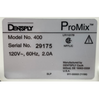 Dentsply ProMix 400 Dental Amalgamator Mixing System 120V 60Hz 2.0A