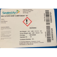 NEW Sealed Air Instapak 55 gal component B B-40W Chemical