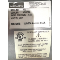 Midmark Power Air P72 Triple Head Dental Air Compressor