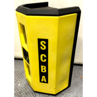 Allegro 4125 High-Viz Heavy Duty Single SCBA Wall Case, Yellow