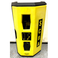 Allegro 4125 High-Viz Heavy Duty Single SCBA Wall Case, Yellow