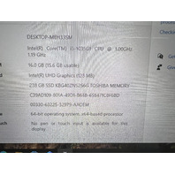 Microsoft Surface Laptop Go Core i5 - 16B - 256GB Solid State Drive I5-1035G1