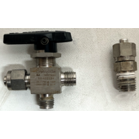SWAGELOK SS-42GXS4 3-WAY BALL VALVE - 1/4" - 316SS