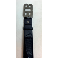 BALLY Men's Mirror B Buckle Belt Black Leather / Multi Size 44 / 110