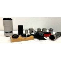 large lot of vintage Microscope Eye pieces and other parts.