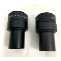 Set of 2 Leitz Wetzlar Periplan 10x/18 Microscope Eye Pieces 519749
