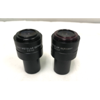 Set of 2 Leitz Wetzlar Periplan 10x/18 Microscope Eye Pieces 519749