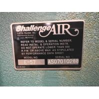 Challenge Air E-57 5HP Compressor 200v 3Phase