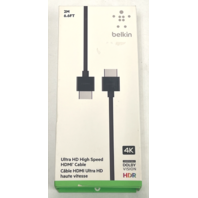 Belkin Ultra HD High Speed HDMI Cable For Apple TV 4K AV10175ds2M-BLK HLL52ZM/A