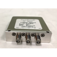 an HP Agilent 8762A OPT 024 DC - 4Ghz 24VDC SMA RF Coaxial Switch