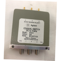 an HP Agilent 8762A OPT 024 DC - 4Ghz 24VDC SMA RF Coaxial Switch