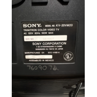 SONY TRINITRON KV-20VM20 20" CRT TV/VCR COMBO Retro Gaming Television NO REMOTE
