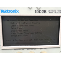 Tektronix 1502B Metallic Time-Domain Reflectometer TDR Benchtop Cable Tester