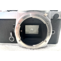 Nikon FM Silver 35mm SLR Film Camera Body From JAPAN MINT!