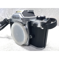 Nikon FM Silver 35mm SLR Film Camera Body From JAPAN MINT!