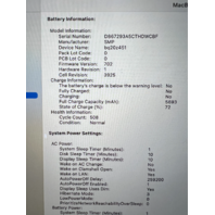 2017 Apple MacBook Pro 15" i7 2.8GHz/16GB/256GB - A1707 Quad core