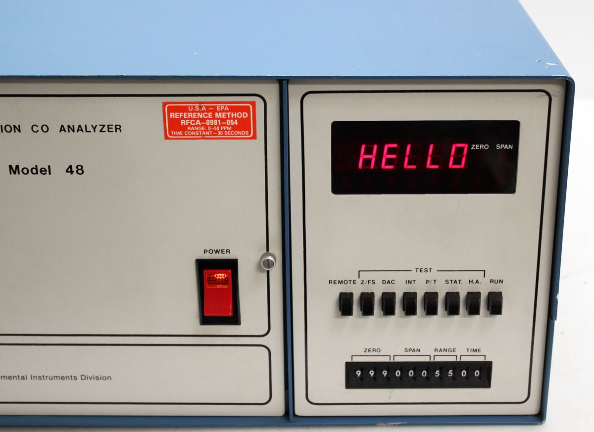 Thermo Electron Environmental Gas Filter Correlation CO Analyzer Model