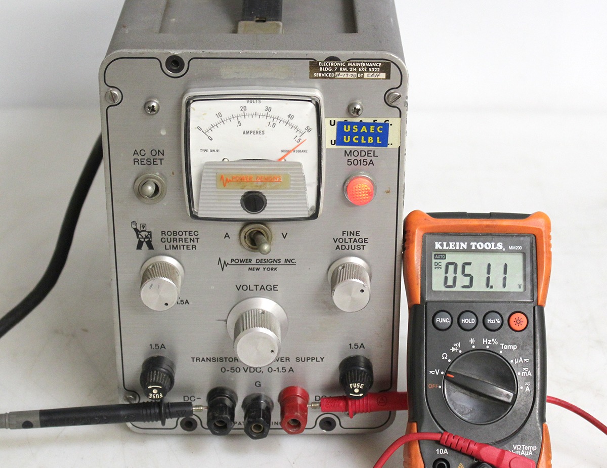Power Designs 5015A DC Power Supply 50VDC 1.5A 75W SocoTek LLC