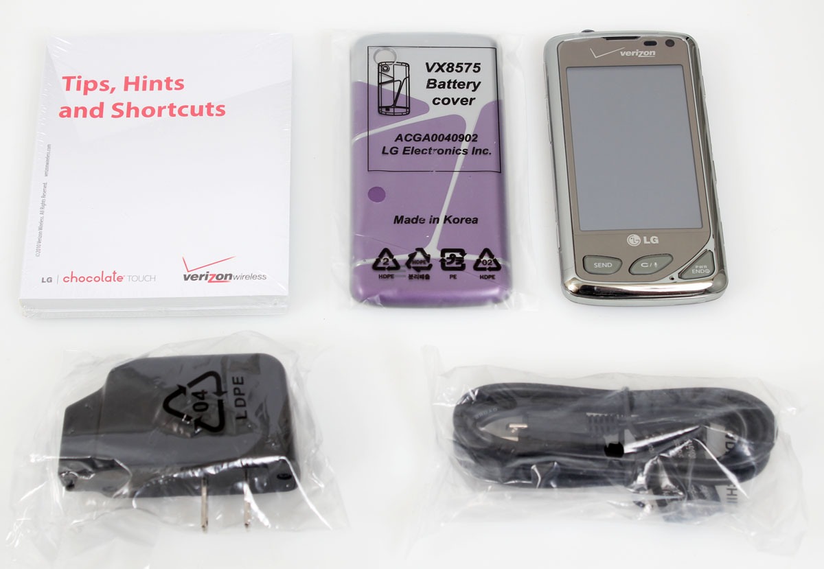 New in Box LG Chocolate Touch VX8575 Silver (Verizon) Cellular Phone
