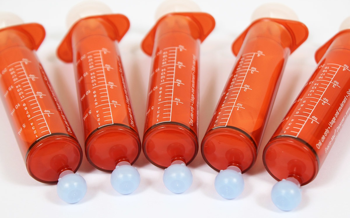 Baxter/Baxa ExactaMed Amber Oral Medicine Syringe/Dispenser 20mL/20cc, 5pak SocoTek LLC